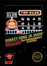 North American box art for Donkey Kong Jr. Math