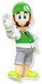Luigi (promotional art for the New Nintendo 3DS "Kisekae Plate" covers)