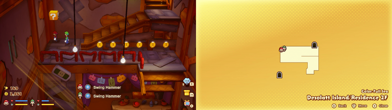 12th ? block in Desolatt Island from Mario & Luigi: Brothership