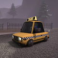 A taxi in Mario Kart World