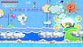 Mario, Sonic, Peach and Amy competing in Dream Long Jump.