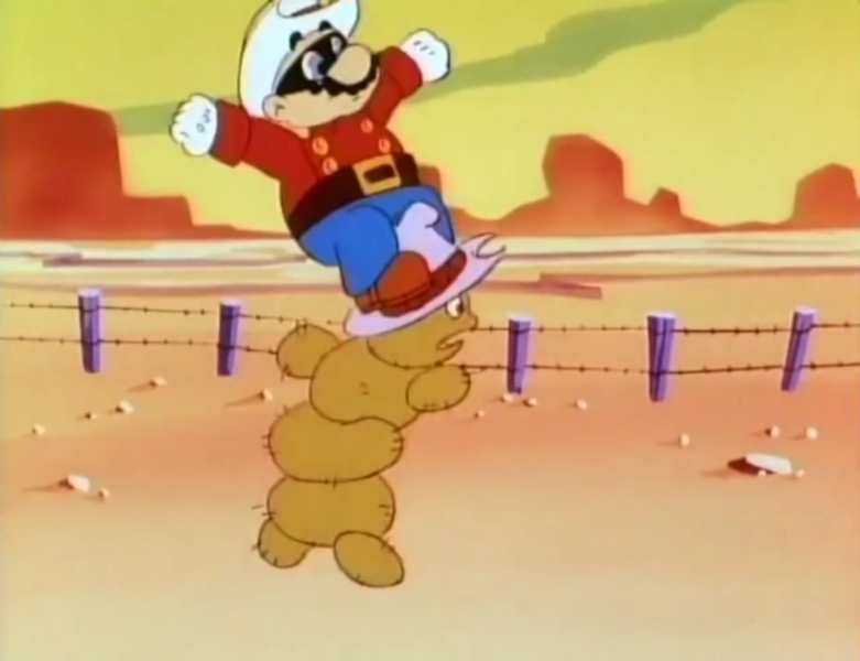File:Mario defeating Pokey saddler.png