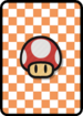 A Mushroom Card in Paper Mario: Color Splash.