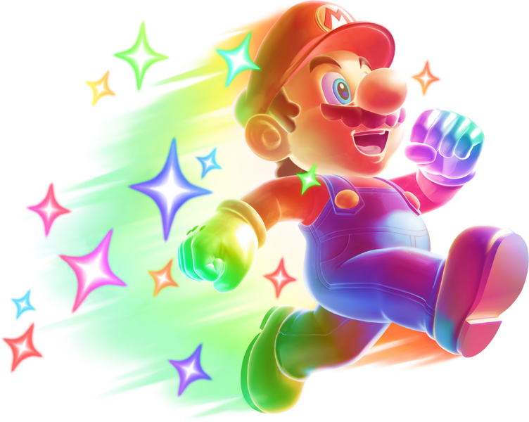 File:NSMBWii Invincible Mario Artwork.png