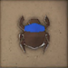 Origami Toad #40: Blue Scarab Beetle