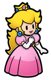 Artwork of Princess Peach from Paper Mario: The Thousand-Year Door (Nintendo Switch)