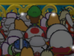 Luigi in the audience in Paper Mario: The Thousand-Year Door