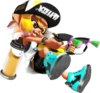 Inkling character sticker for the Splatoon 2 trophy in the Trophy Creator application