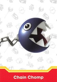 Chain Chomp enemy card from the Super Mario Trading Card Collection