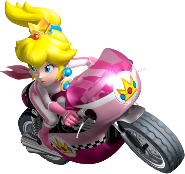 File:Princess Peach Artwork - Mario Kart Wii.png