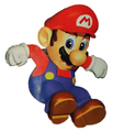 Mario performing a long jump