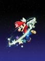 E3 2006 artwork of Mario spinning