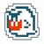 Boo icon in Super Mario Maker 2 (Super Mario Bros. 3 style)