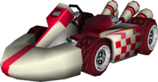 The model for Medium Female Mii's Standard Kart M from Mario Kart Wii