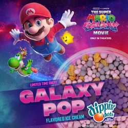 The Super Mario Galaxy Movie-themed Dippin' Dots.