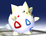 Togepi, as it appears in Super Smash Bros. Brawl.