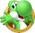 Artwork of Yoshi in a ring