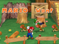 A minigame ending from Mario Party 7