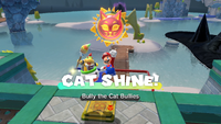 Collecting a Cat Shine in Bowser's Fury