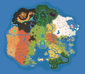 The full path of the Heart Rally positioned on the world map