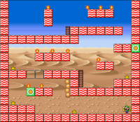 Level 8-3 map in the game Mario & Wario.
