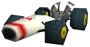 The model of the B Dasher from Mario Kart DS