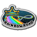 Badge depicting 3DS Rainbow Road