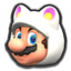 White Tanooki Mario from Mario Kart Tour