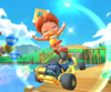 Thumbnail of the Bowser Jr. Cup challenge from the London Tour; a Do Jump Boosts challenge set on 3DS Daisy Hills (reused as the Yoshi Cup's bonus challenge in the Toad vs. Toadette Tour)