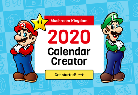 Mushroom Kingdom 2020 Calendar Creator Super Mario Wiki the Mario