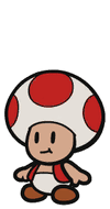 Justice Toad idle animation from Paper Mario: Color Splash.