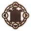 A deactivated Earth Vellumental Magic Circle from Paper Mario: The Origami King.
