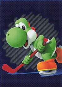 Yoshi sport card from the Super Mario Trading Card Collection