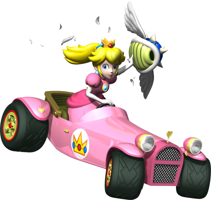 File:Princess Peach Spiny Shell Artwork - Mario Kart DS.png - Super ...