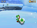 A cuboid Yoshi's Egg in Super Mario 64 DS