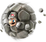 Artwork of Rock Mario from Super Mario Galaxy 2 (Reused in Super Mario Galaxy + Super Mario Galaxy 2)