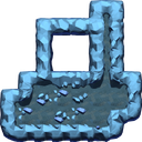Ground (block) in Super Mario Maker - New Super Mario Bros. U game style, Underground theme.