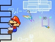 Mario's side-profile climbing animation, both isolated and as seen in-game.