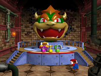 Wario in Bowser's Bigger Blast from Mario Party 4.