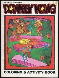 Cover of a 1982 issue of Donkey Kong: Coloring & Activity Book.