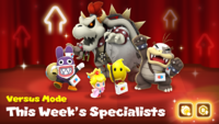First week's specialists