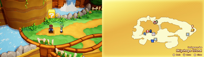 Fourth ? block in Shipshape Island from Mario & Luigi: Brothership
