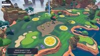 Hole 11 of Shelltop Sanctuary's Pro layout from Mario Golf: Super Rush