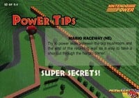 One of the Mario Kart 64 Collectible Trading Cards.