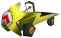The model of the Shooting Star from Mario Kart DS