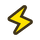 Small icon for the Electrified status condition in Paper Mario: The Thousand-Year Door (Nintendo Switch)