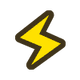 Small icon for the Electrified status condition in Paper Mario: The Thousand-Year Door (Nintendo Switch)