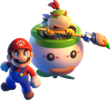 Art of Mario and Bowser Jr. from Super Mario 3D World + Bowser's Fury