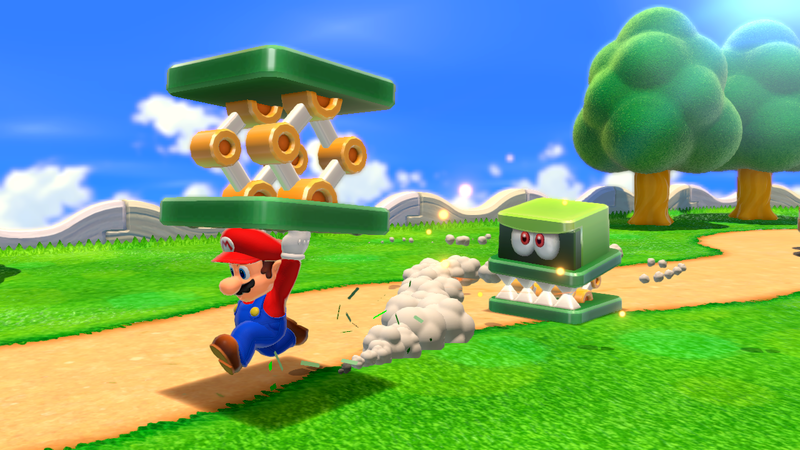 File:SM3DW Mario and Springboard.png