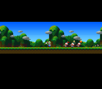 A parade in Super Mario RPG: Legend of the Seven Stars